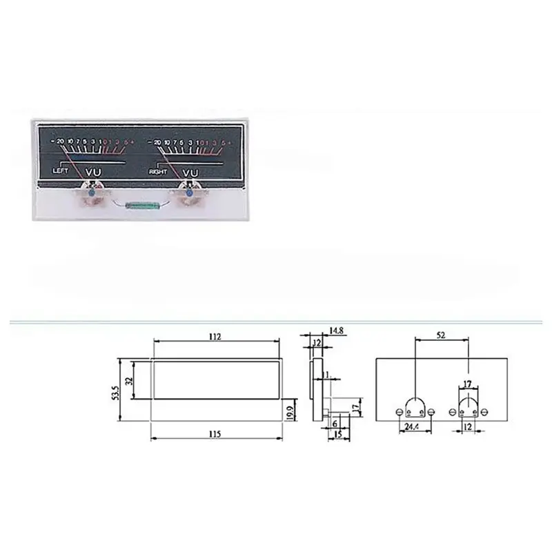 HOT-High-Quality TS-318 VU Level Meter High-Precision Audio/Power/DB Measurement For Tube Amplifier Applications