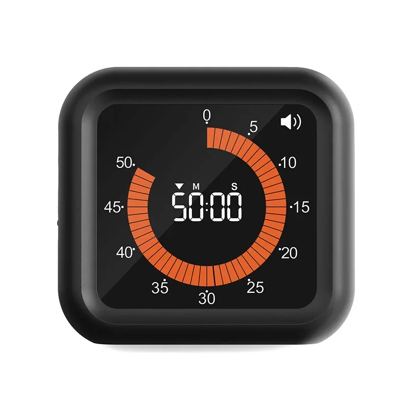 

Визуальный таймер для студентов и детей, простой бесшумный таймер для гостиной, кухни, выпечки, квадратный менеджер времени