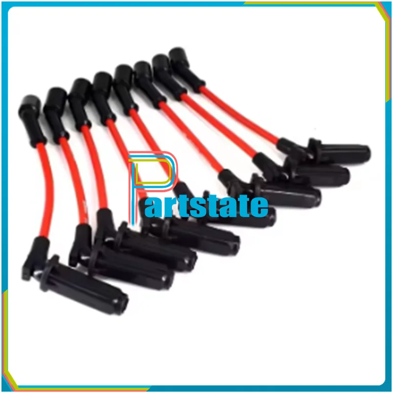 

8pcs New Spark Plug Wire Kit For Chevrolet Corvette SSR GTO Silverado Tahoe Cadillac Escalade Hummer V8 9748RR 19351593
