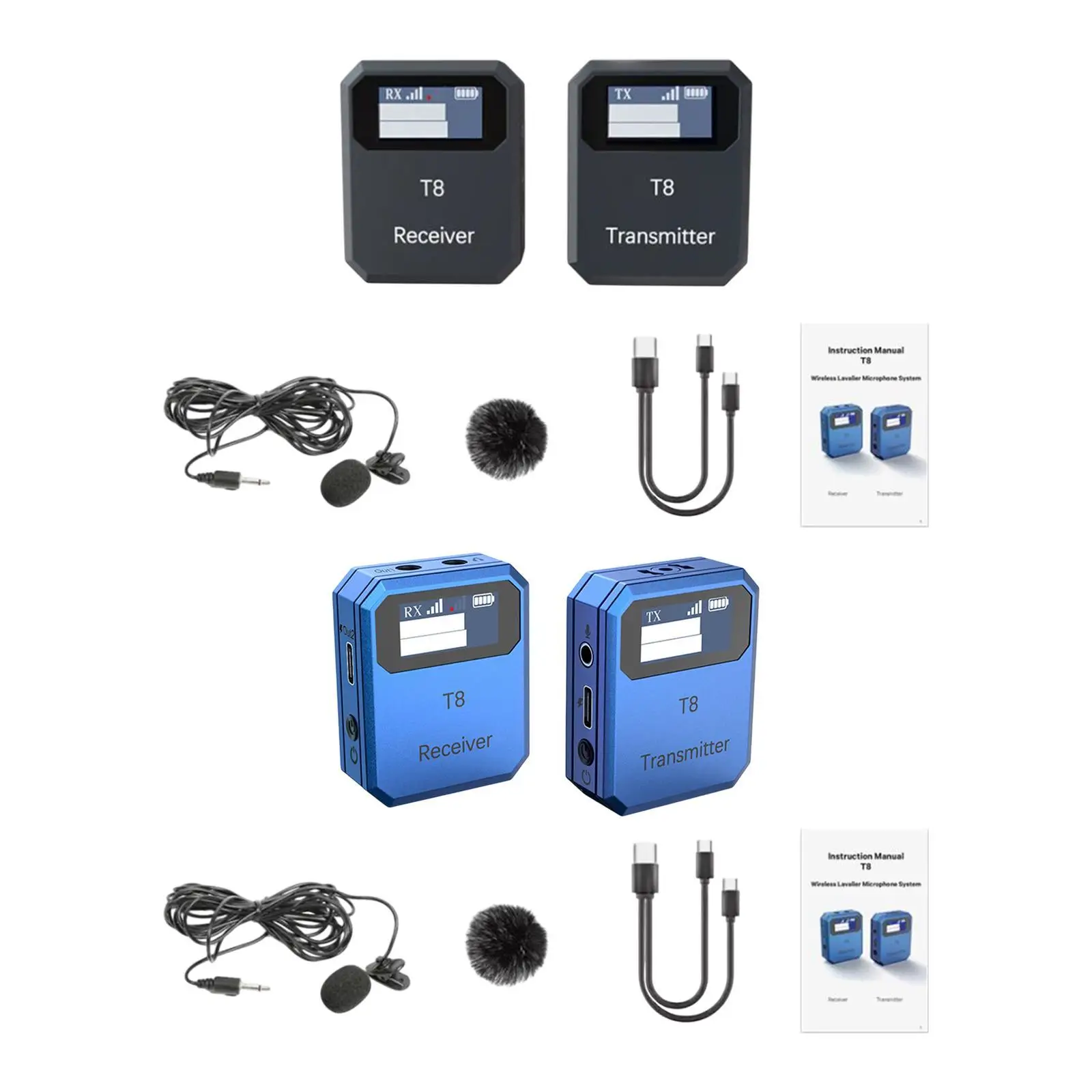 Drahtloses Lavalier-Mikrofonsystem zur Rauschunterdrückung für Interview-Restaurants