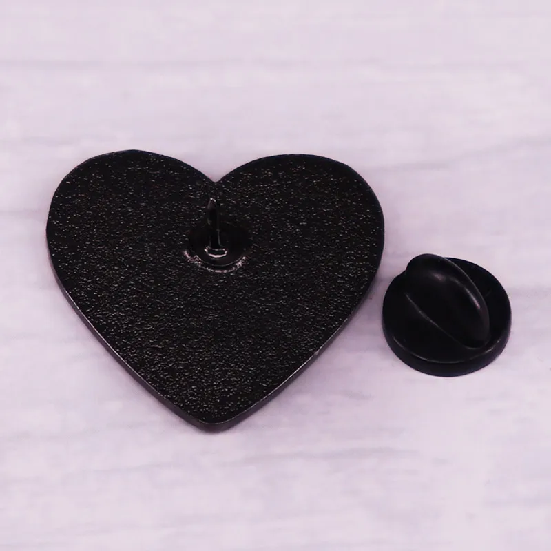 Bella Where The Hell You Been Loca Brooch Red Heart Enamel Pin Twilight New Moon Movie Jacob Black Funny Meme Jewelry view 3