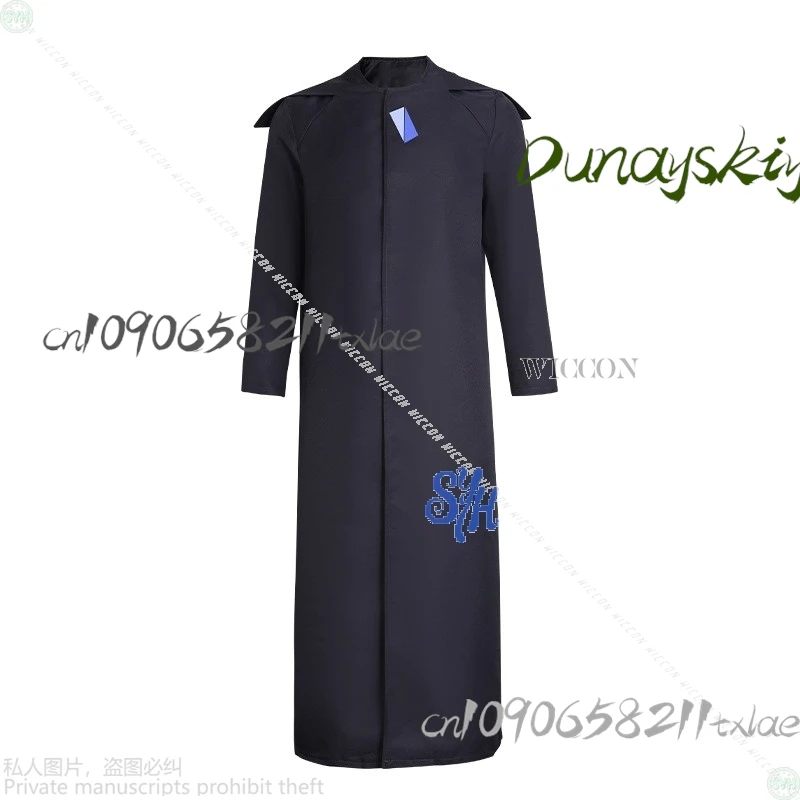 زي تنكري لشخصية الرسوم المتحركة خارج الأرض، رداء معالج سحري أسود، دعائم بخمسة ألوان لحفلات الهالوين وأعياد الميلاد #6