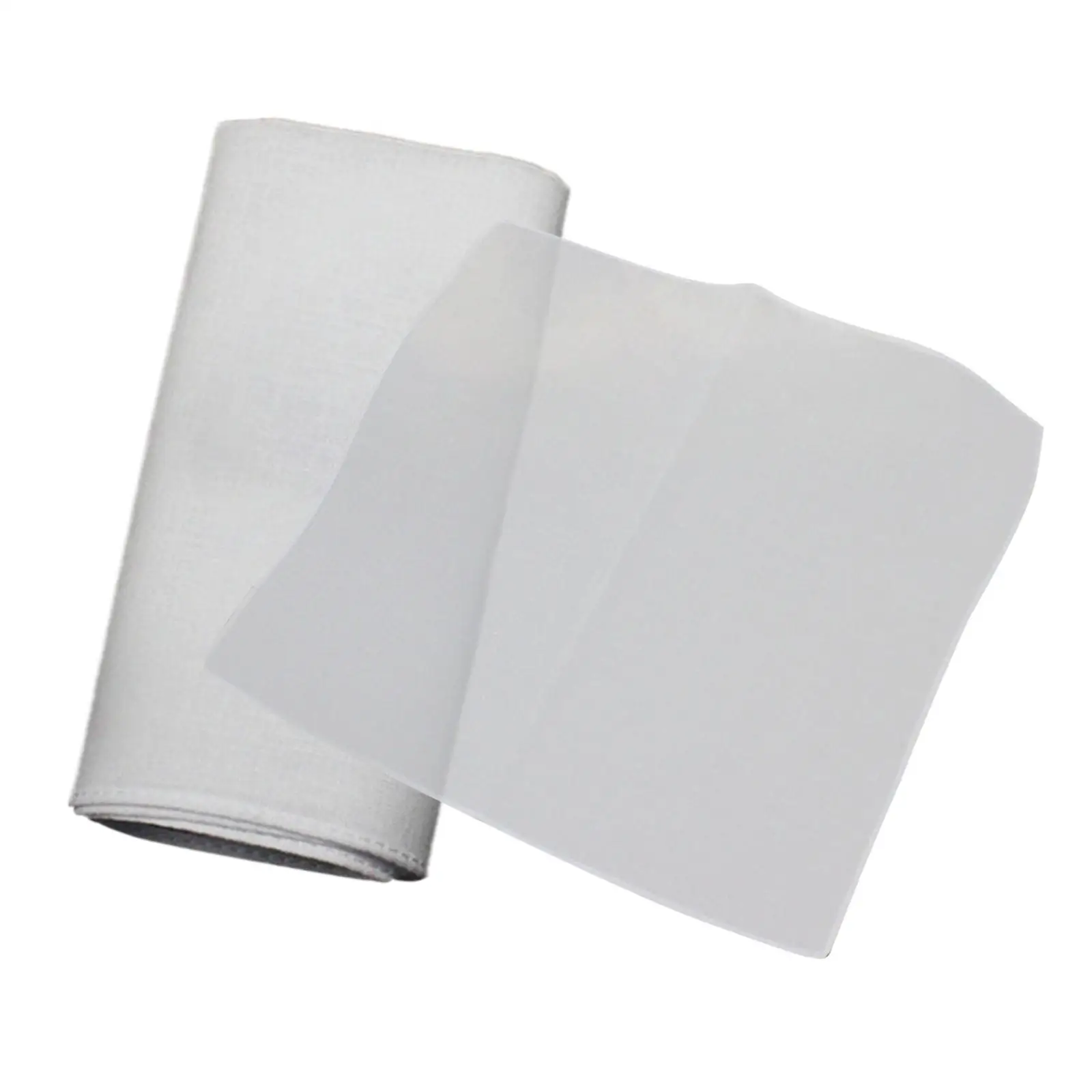 10Pcs Pure White Handkerchiefs for Men Suit Soft Pure Cotton Solid Color 10 inch Pocket Squares for Tie Dye Crafts Supplies DIY