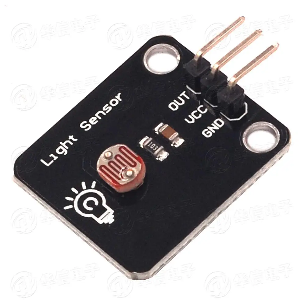 Brightness sensor module, electronic building block photosensitive resistor, illumination light brightness sensor, sensing board