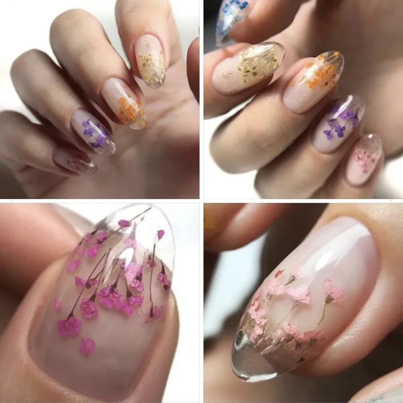 SPOTKAJ ACROSS 5ML Suszony żel kwiatowy żel do paznokci Naturalny kwiat Fairy Nail Art UV żel sok off UV LED lakiery do paznokci