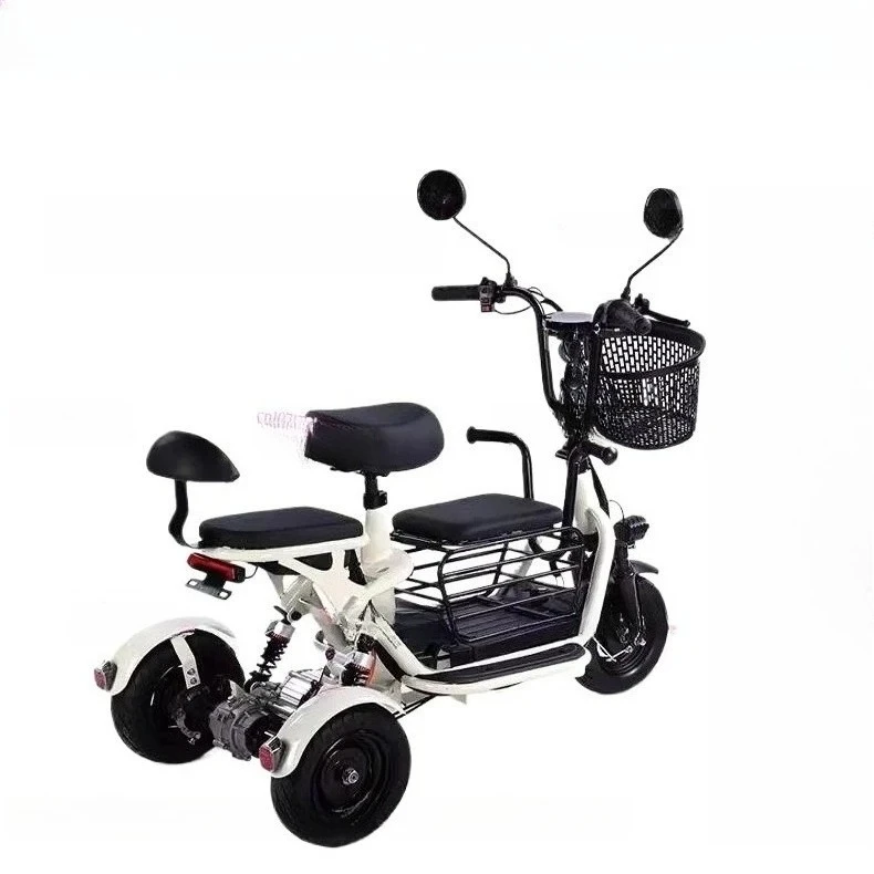 

The Elderly Electric Tricycle Household Small Pick-up and Drop-off Children Bao Ma Lady Folding Car Light Transport Battery Car