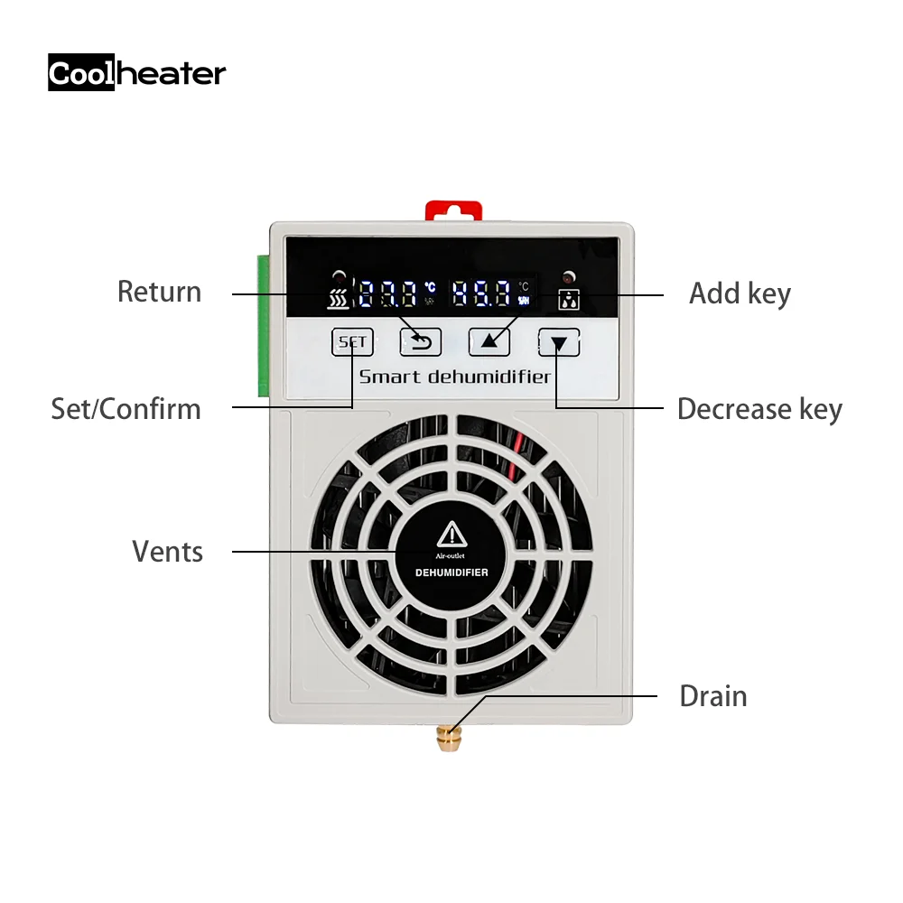 CS40W 60W Industrial Cabinet Smart Dehumidifie With 485