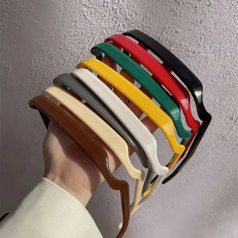 Wellenförmiges Quadratisches Brillen-Stirnband Haar-Accessoire Sonnenbrillen-Haarspange Vielseitiges Outdoor-Minimalistisches Sonnen-Haarband-Zubehör – Detail 2