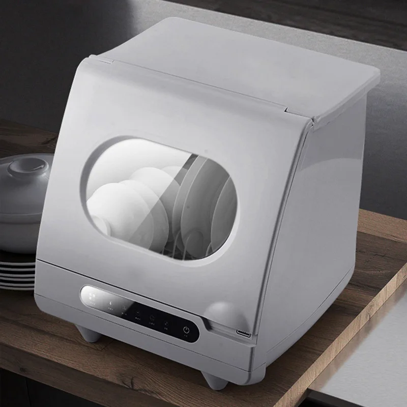 Lavastoviglie da appoggio standard UK/EU Installazione semplice Mini lavastoviglie domestico compatta completamente automatica