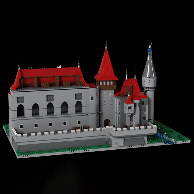 精巧な新製品MOCビルディングブロック中世建築モデルコルビン城テクノロジーモジュラー子供用おもちゃDIYセット