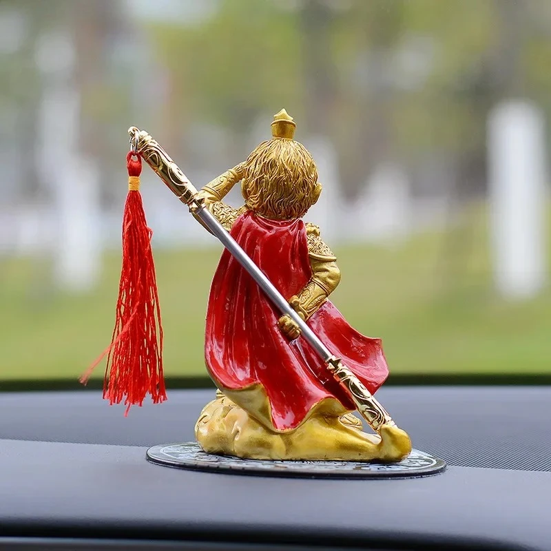 1PCS 13.5x9.5cm resin Sun Wukong ornament Qi Tian Da Sheng Ta Xiang Yun Hua Se Mei Monkey King car accessory