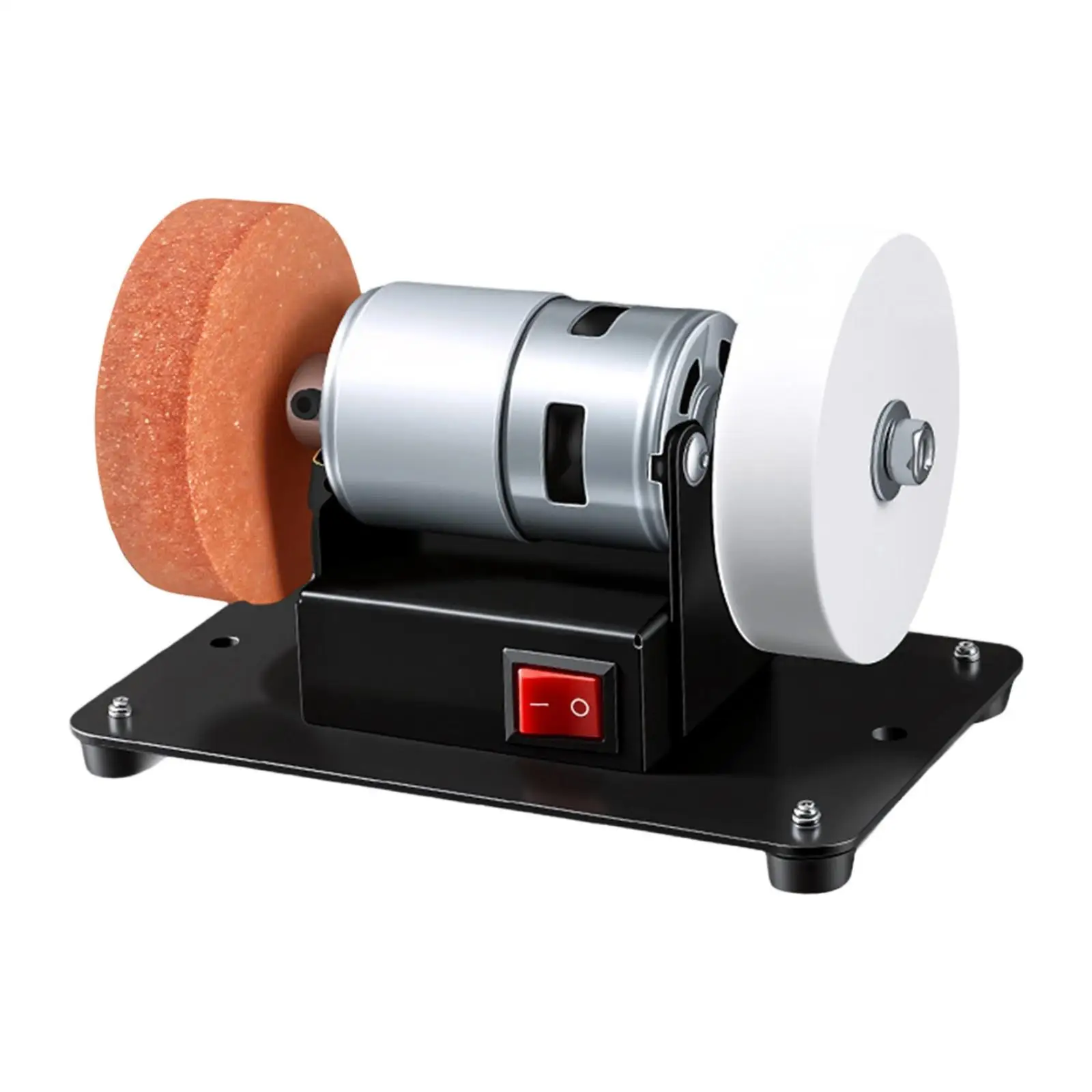 Mini Bench Grinder Durable Metal Electric Sander Variable Speed Multifunction Grinding Machine for Desktop Handcraft