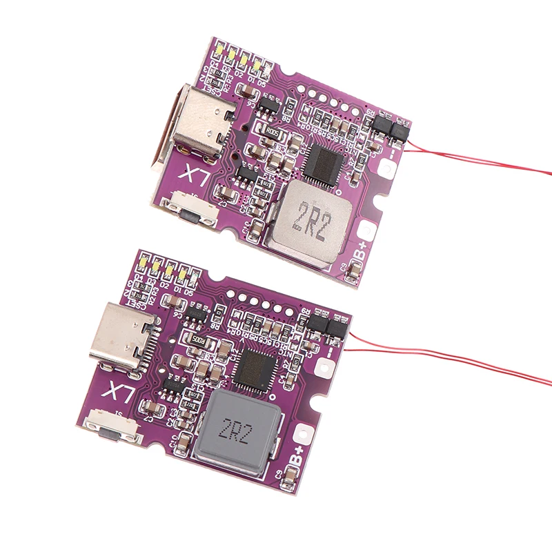 Placa de circuito de módulo de potencia móvil de carga rápida bidireccional, Banco de energía de 22,5 W con soporte USB tipo C Digital/ligero PD/QC