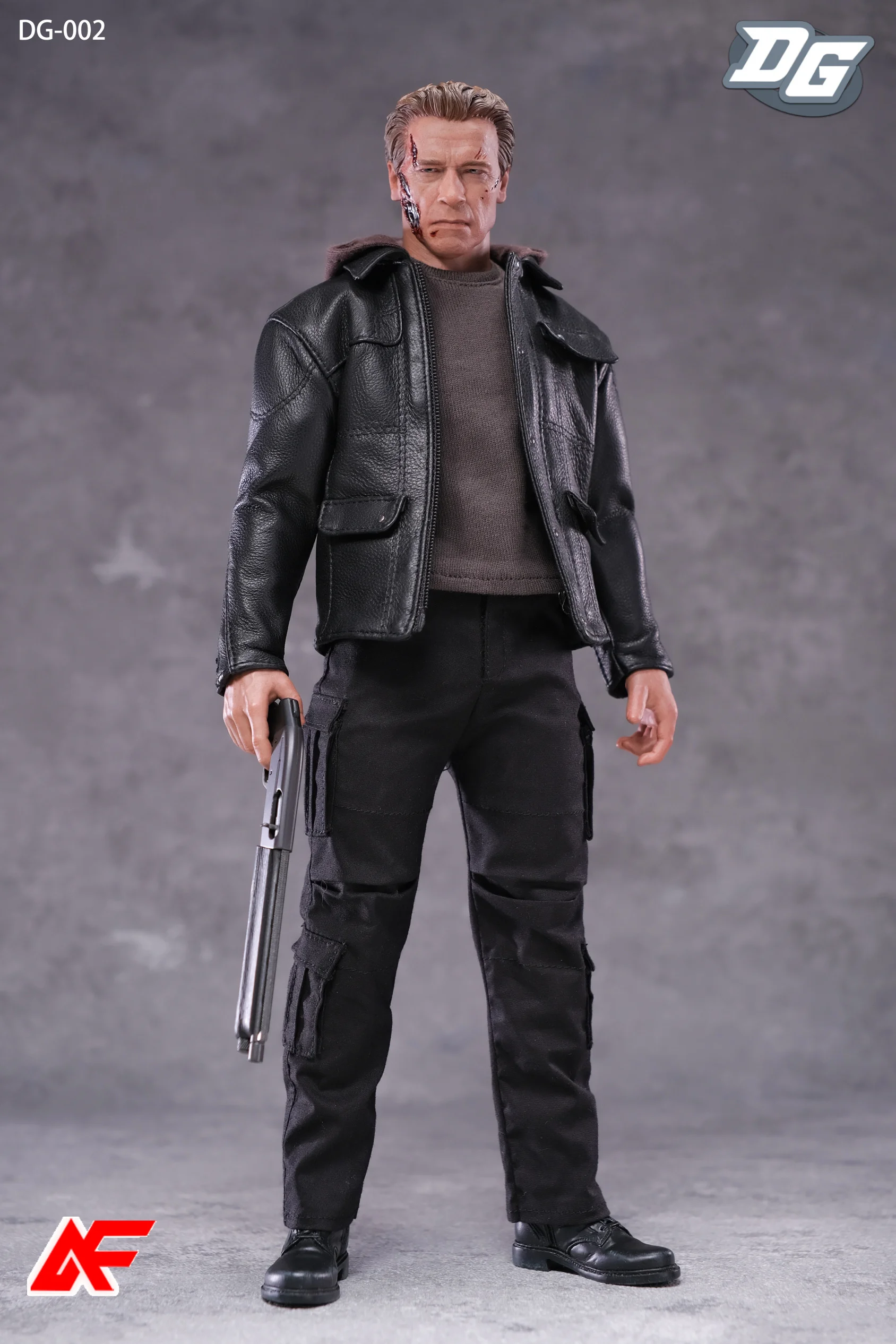DeGaotoys DG-002 1/6 Arnold T800 Lederen Pak Vest Broek Cool Volwassen Man Kleding Model Fit 12 '' Mannelijke soldaat Action Figure Body