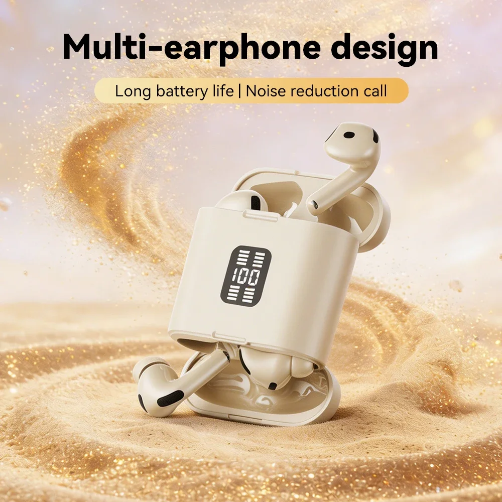 Couples' Binaural Bluetooth In-Ear Wireless Earplugs With Long Battery Life And Low Delay Outdoor Sports Earphone Creative Gifts