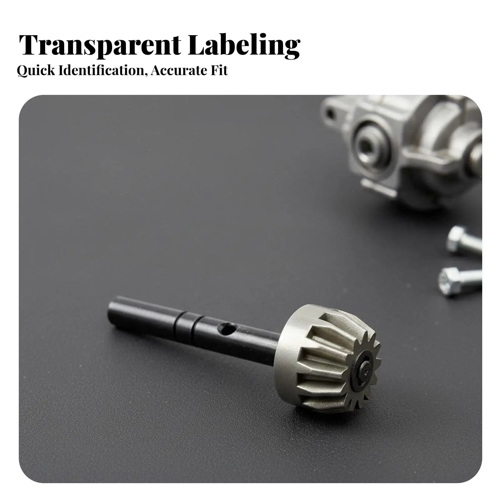 1/10 Scale Car Differential Precision Machined RC Car Differential Set High Performance Drive Pinion Gear
