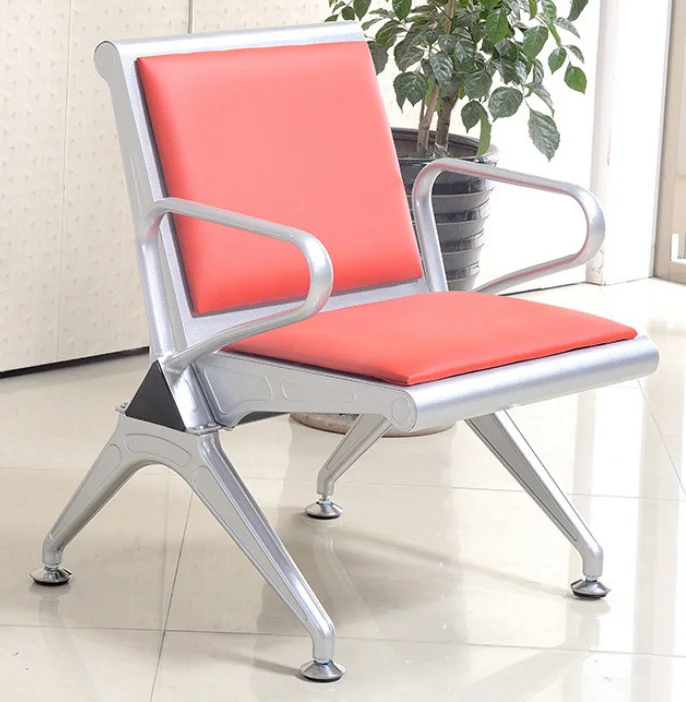 PU Leather Waiting Room Chairs Reception Chair Waiting Bench Seating Lobby Chairs for Airport Bank Hospital Salon and Barbershop