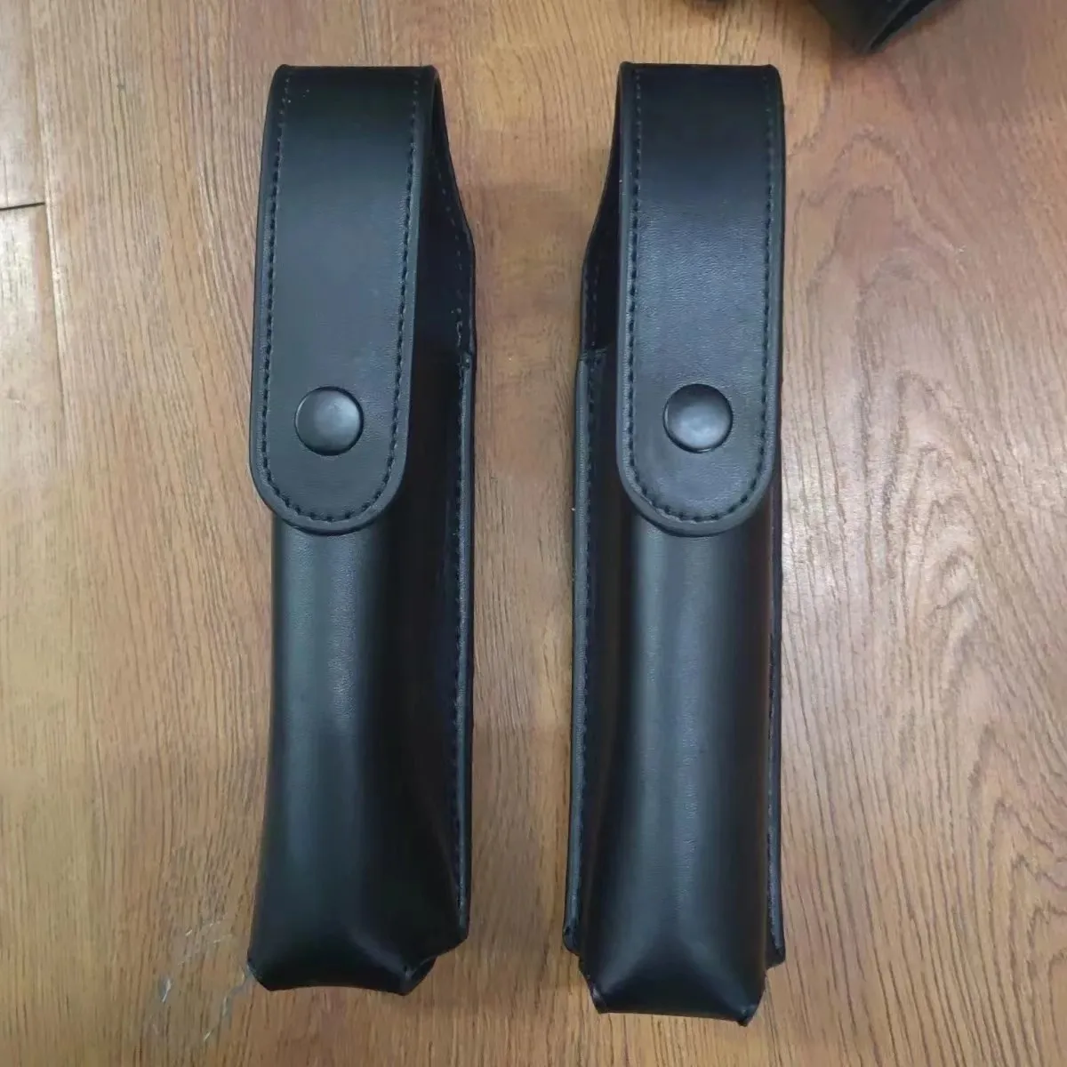 Three-section Baton Cover Security Black Cowhide Baton Cover 21/24 inch Baton Cover