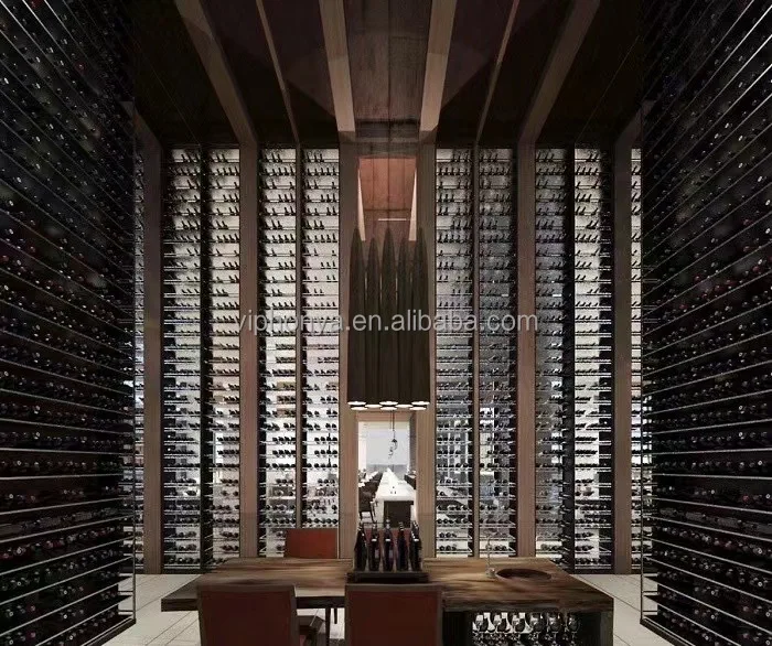 

Индивидуальные настенные винные стеллажи/винный шкаф/винный погреб со стеклянной или металлической дверью