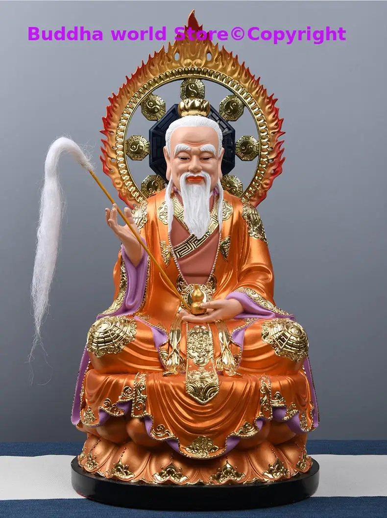 52CM Large A set 3PCS Buddhism HOME Taoist temple shrine protection SAN QING DAO ZU Buddha ZU SHI TIAN ZUN Gods Color statue