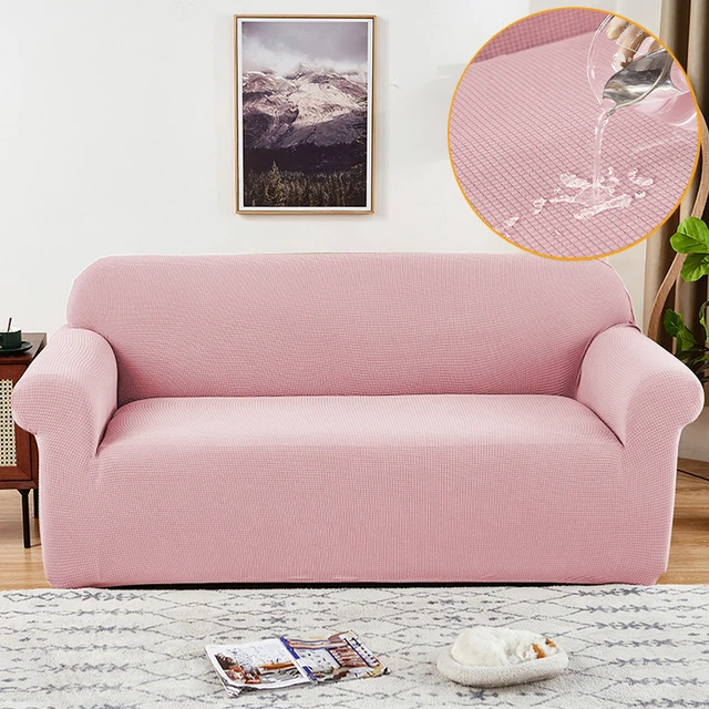 Waterproof Sofa Cover for Living Room 1/2/3/4 Seater Polar Fleece Slipcover Couch Covers for Universal Sofas Armchair Slipcover