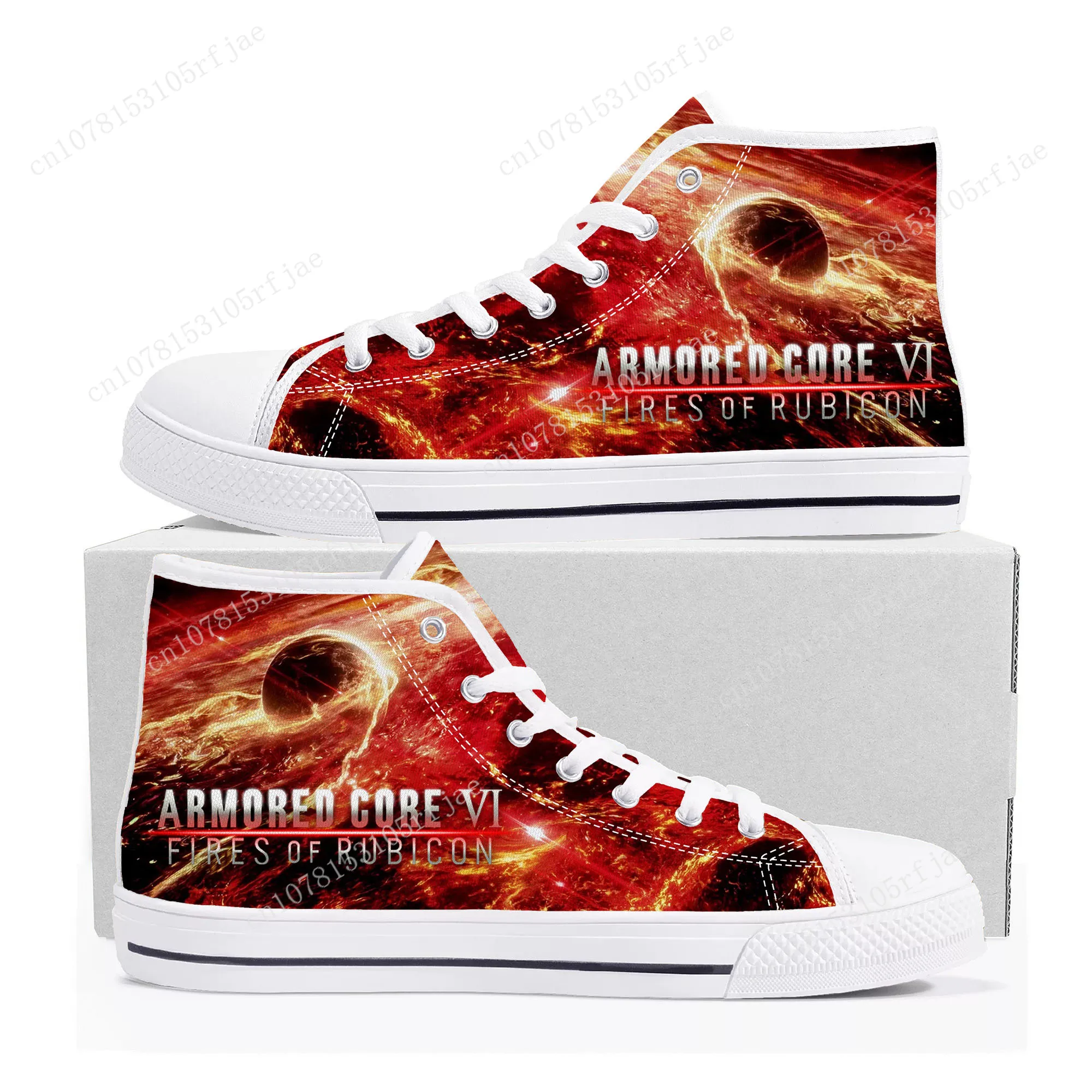 

Armored Core VI Fires of Rubicon High Top Sneakers Cartoon Game Mens Womens High Quality Canvas Shoes Casual Tailor Made Sneaker