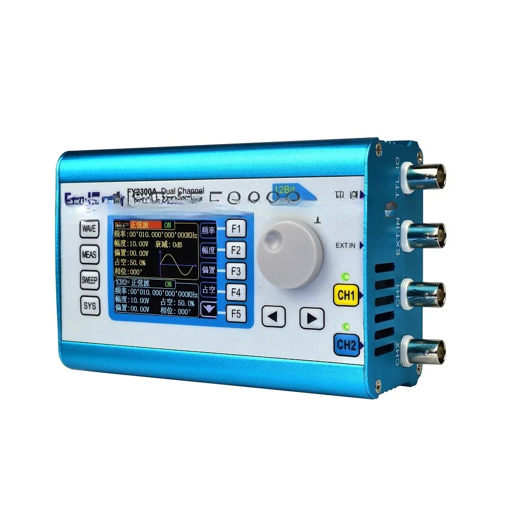 For FY2300 20MHz Function Signal Generator  Arbitrary Waveform Dual Channel Sine Wave Frequency Spooky2 Compatible Used 14Bits