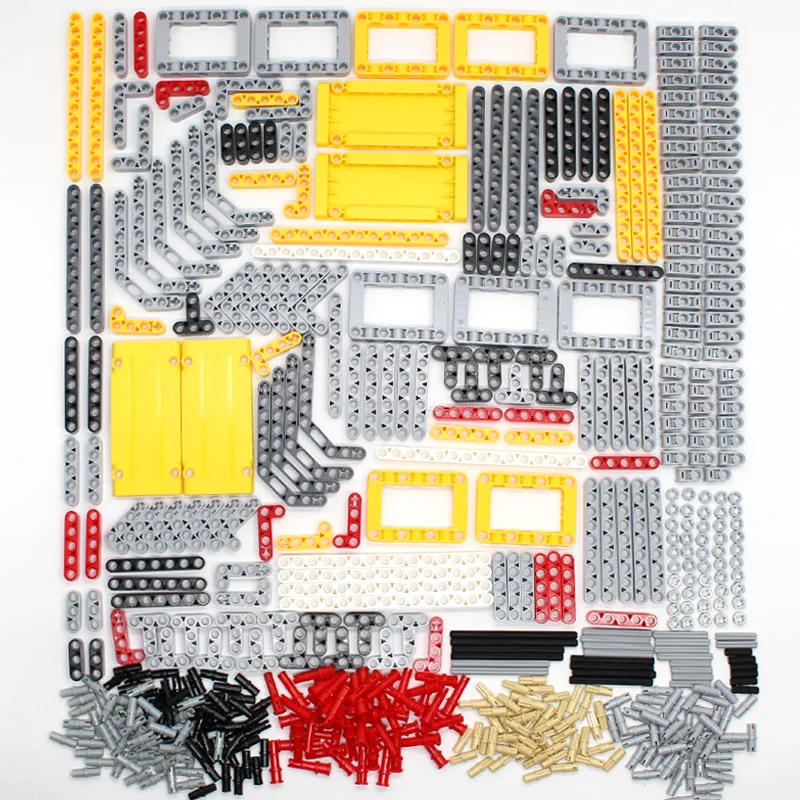 

548PCS Blocks High-Tech Parts Liftarm Beam Cross Axle Connector Panel MOC Accessory Toys Mechanical Car Bulk Compatible with