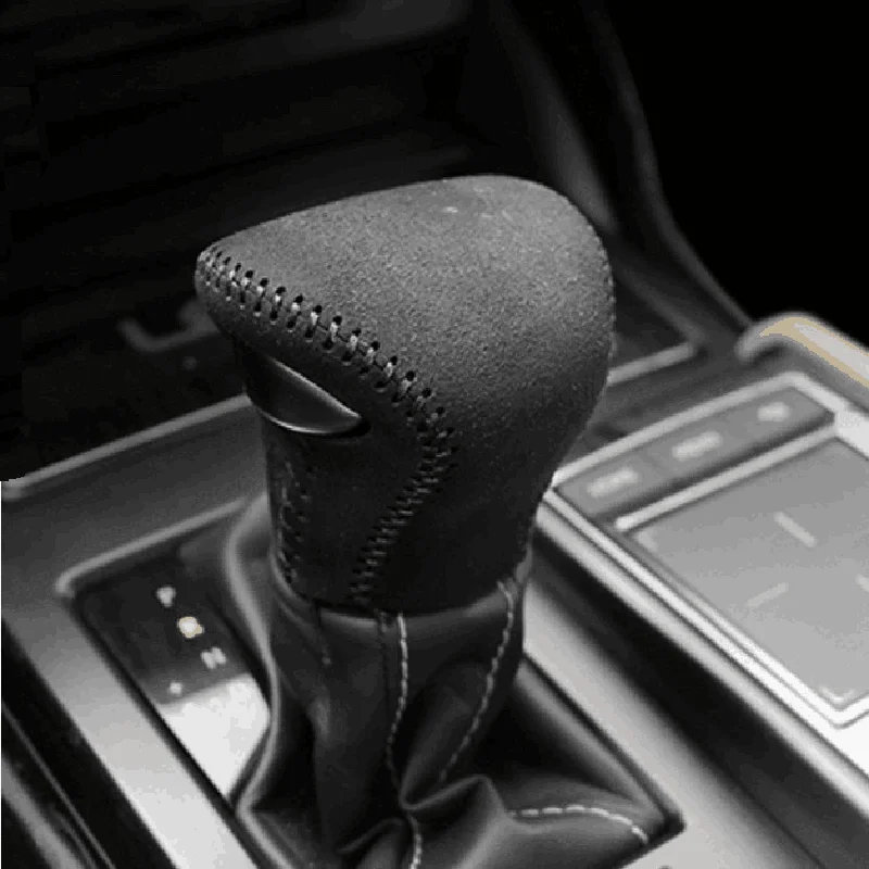 New Anti FurLeather Gear Shift Knob Cover For Lexus ES200 ES260 ES300H 2018 2019 2020 2021 2022 2023 2024 Gear Lever Cover