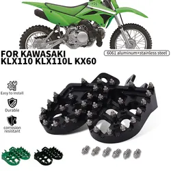 Motorcycle Accessories Pedal Footrest Foot rests Foot Pegs Footpeg For kawasaki KLX110 KLX 110 KLX110L KLX 110L KX60 KX 60