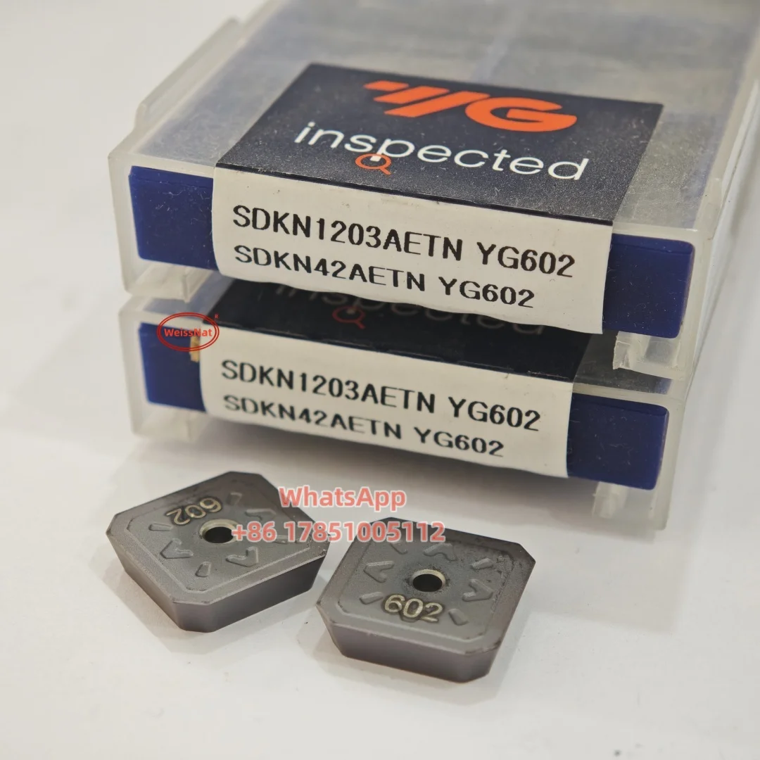 

YG-1 SDKN Insert, SDKN1203AETN, SDKT1504AETN YG602 Carbide Inserts SDKN42AETN, SDKN53AETN Milling Insert