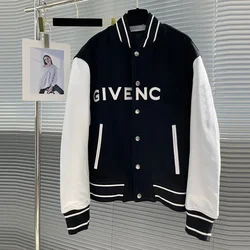 Spring and Autumn Coat Men's Jacket Baseball Suit Trend Handsome First Senior High School Coat Plus Velvet