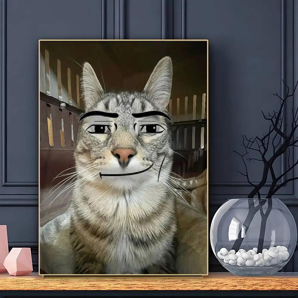 Funny Cat Meme Fear Cute Cool Zazu Poster HD Art Sticky Wall Waterproof Home Living Room Bar Decoration