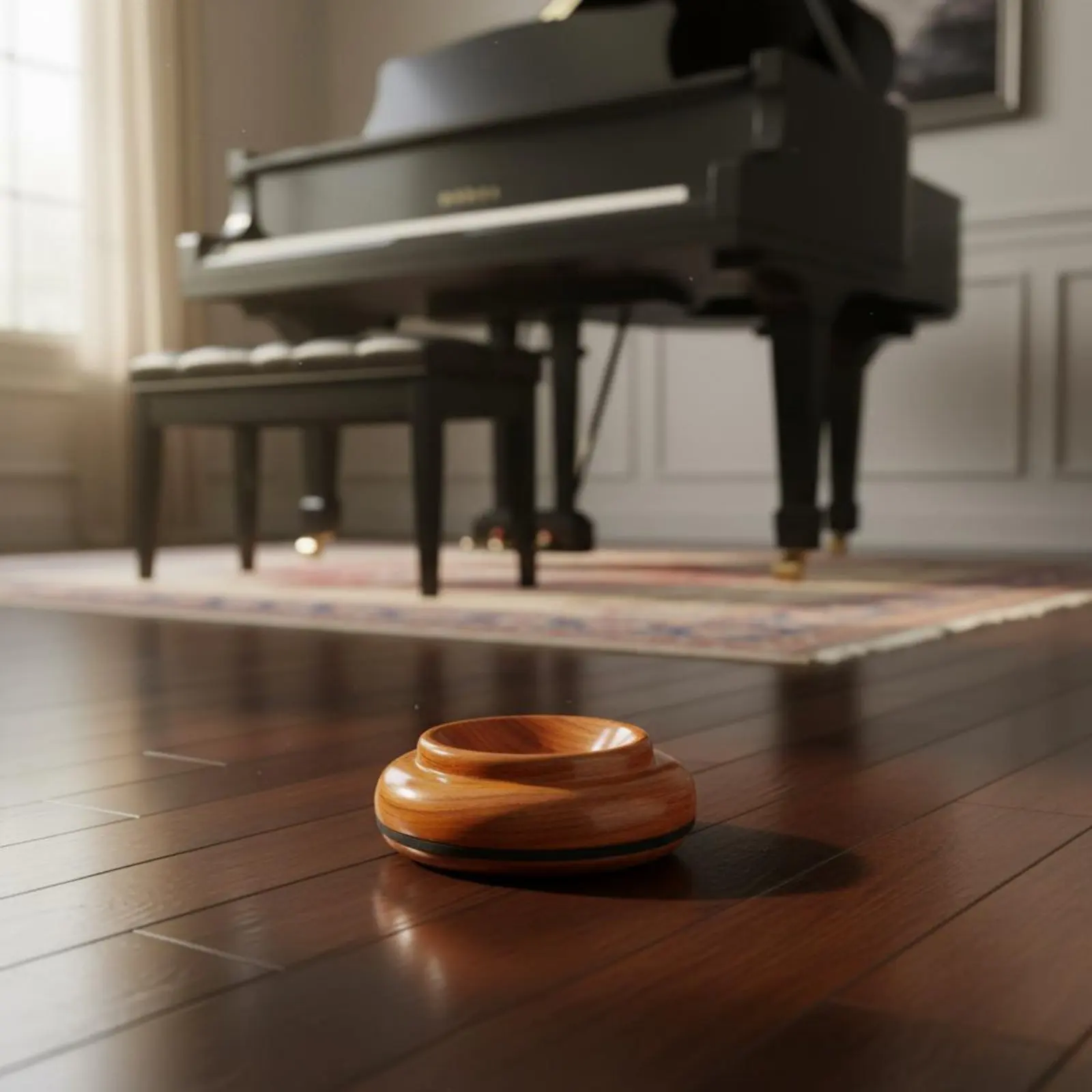 4 Pieces Piano Foot Pad Long-Lasting ABS Material Upright Piano Caster Cups Furniture Leg Floor Protectors Anti-Slip