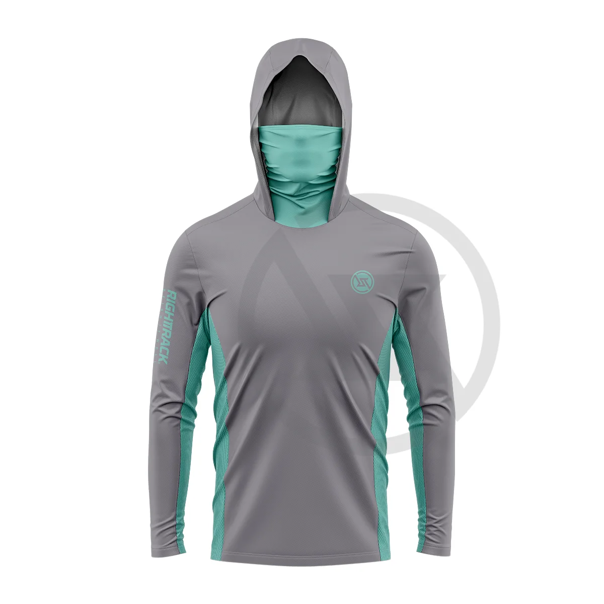 

New Two-Color Face Mask Hoodie Fishing Clothing UV UPF50+ Sun Protection Hiking Camping RIGHTTRACK Clothing