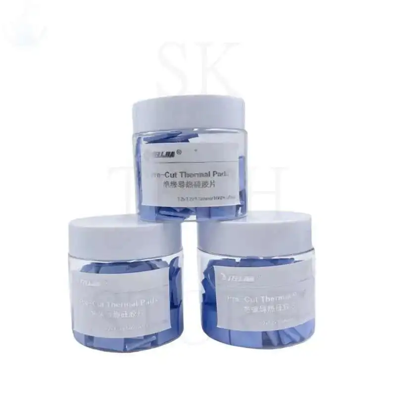 Thermal Conductive Silicone Insulation Adhesive Sheet Suitable for Graphics Cards Video Memory Chips and IC 12*12mm