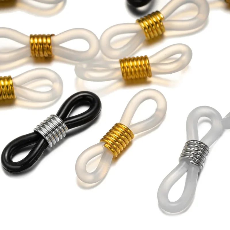 20 stücke Gläser Kette Anti-slip Schnalle Lanyard Verbindungsschnalle Frühling Silikon Ring Anti-verlust Hängenden Ring DIY Zubehör – Detail 4