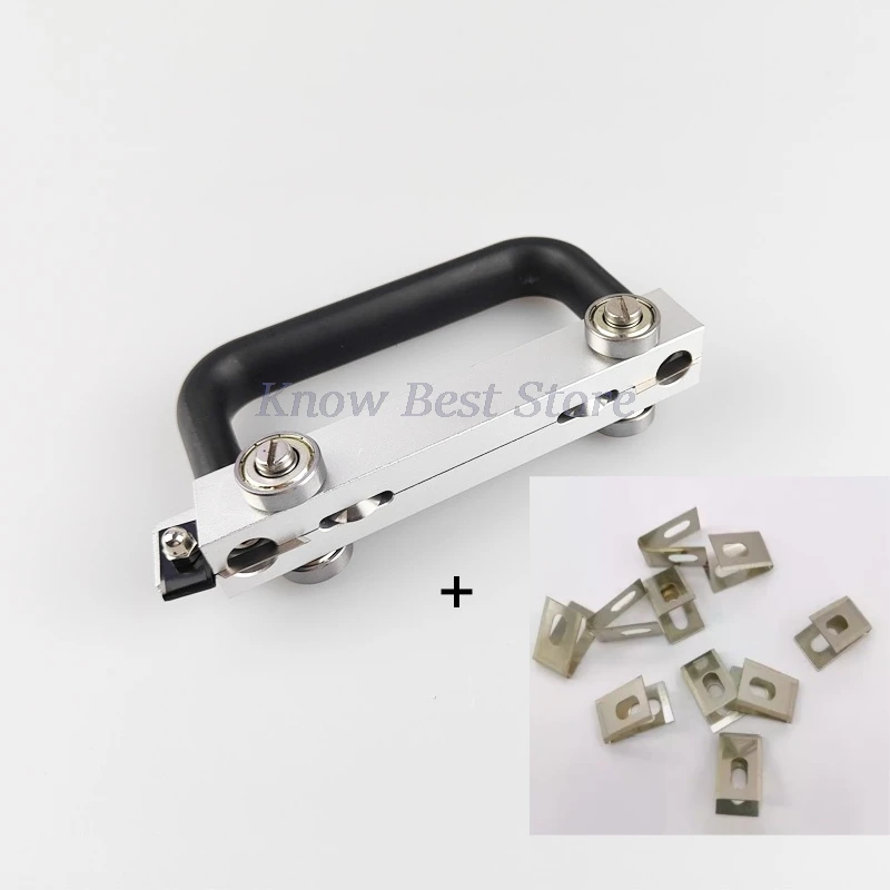 PVC Plastic Roll Sports Floor Groove Cutter Wheel Manual Slotting Knife Vinyl Floor Groover Construction Tool