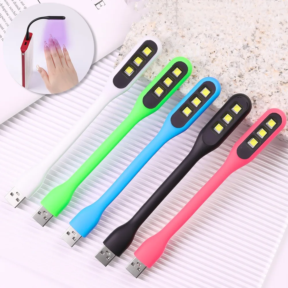 USB Charging Manicure Salon Uv Polish Gel Light Nails Led Uv Lamp Desk Mini  Fast Nail Dryers 3 LED Manicure Phototherapy Tool