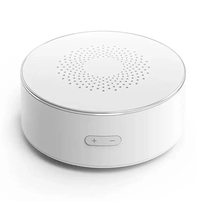 AB25-Tuya Smart Zigbee Siren Wireless Audible And Visible Alarm 100Db Anti-Tamper AC Power Work Volume Adjustment