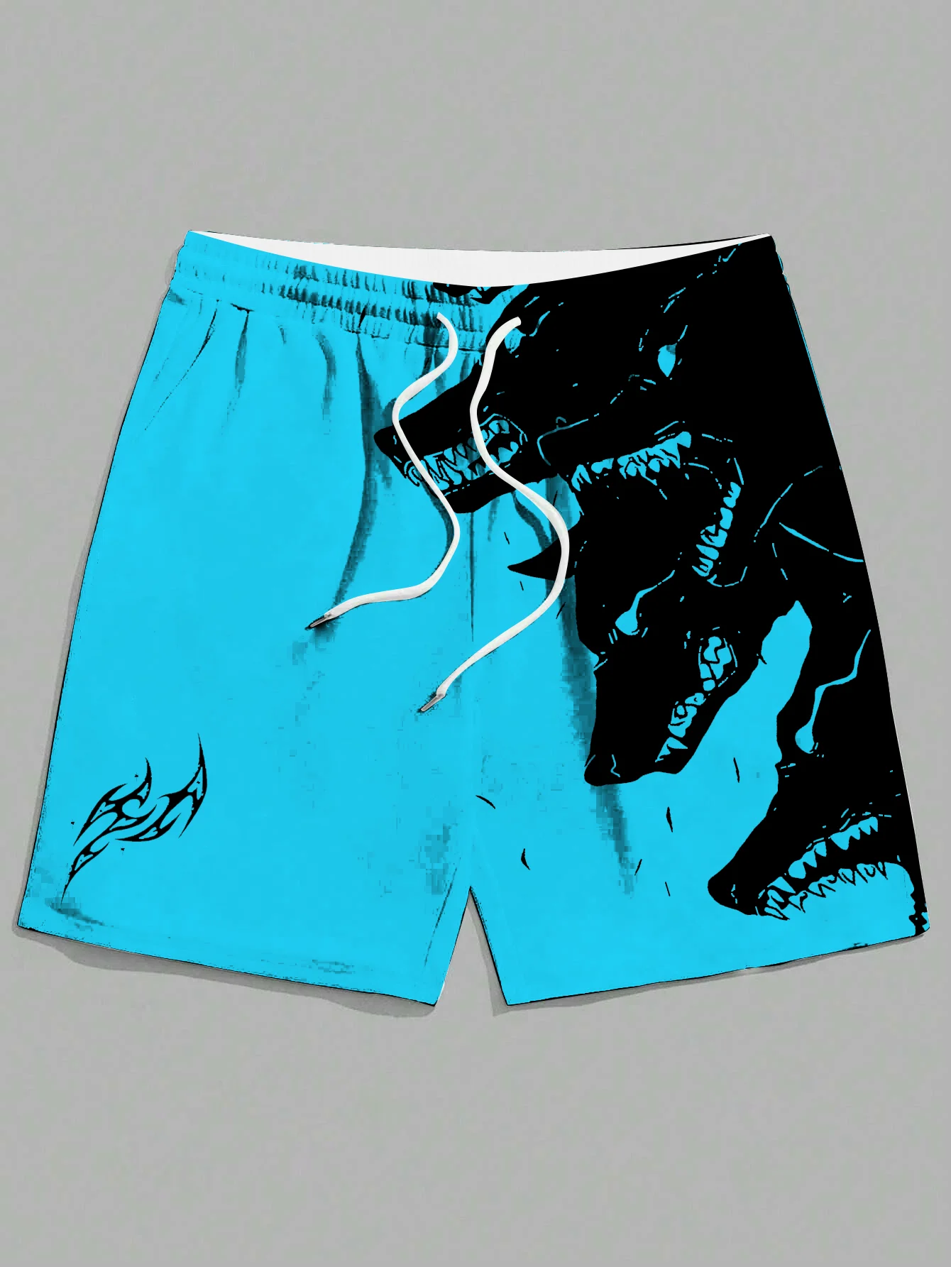 Nieuwe Heren Zomer Shorts Losse Casual Home Shorts 3d Geprint Sportieve Driekoppige Wolf Print Harajuku Shorts Hawaii Beachshorts