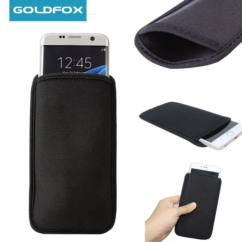 Universal Neoprene Pouch Phone Bag For iPhone 6 7 8 Plus 11 Pro Xr Xs Max 12 13 14 Case Samsung Xiaomi Phone Case Bags