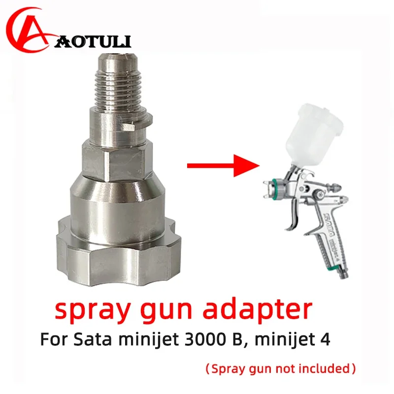 

Adapter Quick Connector for SATA Spray Gun Mini jet 4 / 3000B Adapter Car Paint Gun Cup 10 Mm*1.0mm For Disposable Measuring Cup
