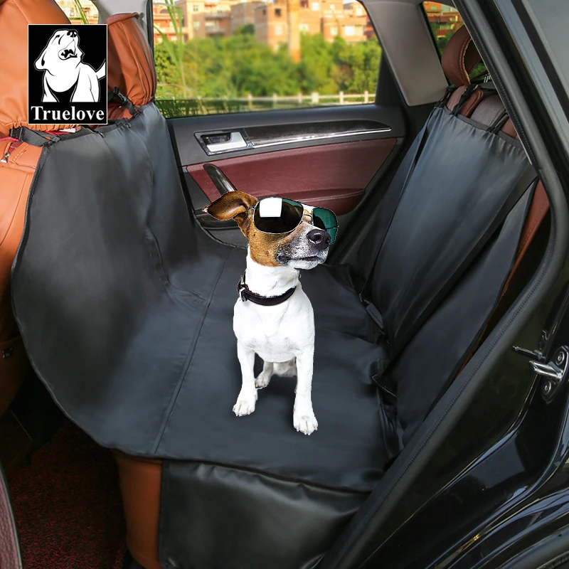 

Truelove Pet Car Seat Cover for Back Seat for Cars SUVs Trucks Zipper Design Dogs Cats Waterproof Durable Scratch-Proof TLP1981