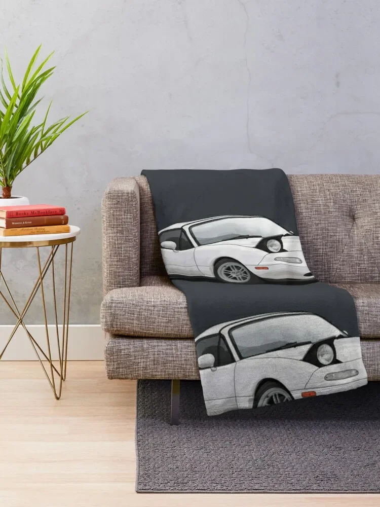 Mx5 / Miata NA MK1 illustration Throw Blanket Sofa Blankets For Sofas Blankets