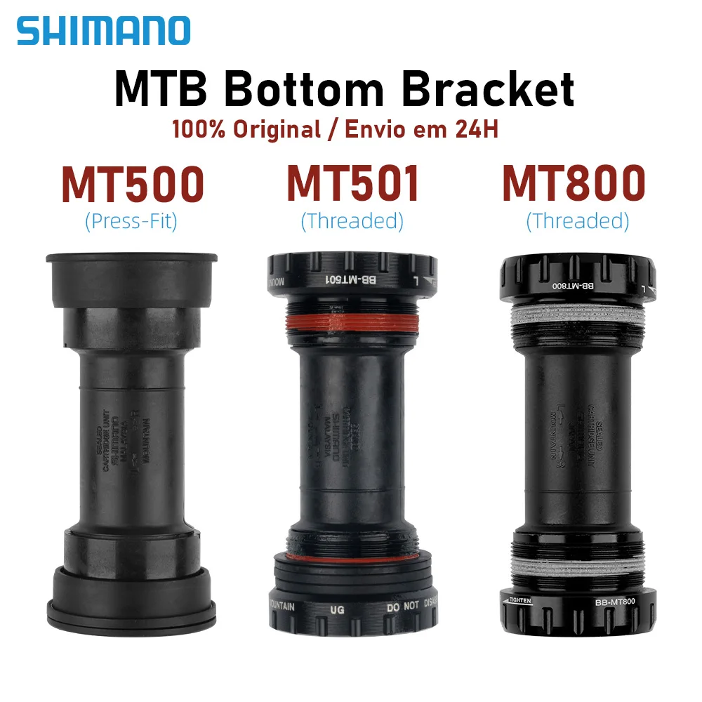 Shimano-XT MT800 Movimento Central MTB Hollowtech Suporte Inferior, BSA MT500 MT501 Bicicleta Press Fit, Suporte Inferio