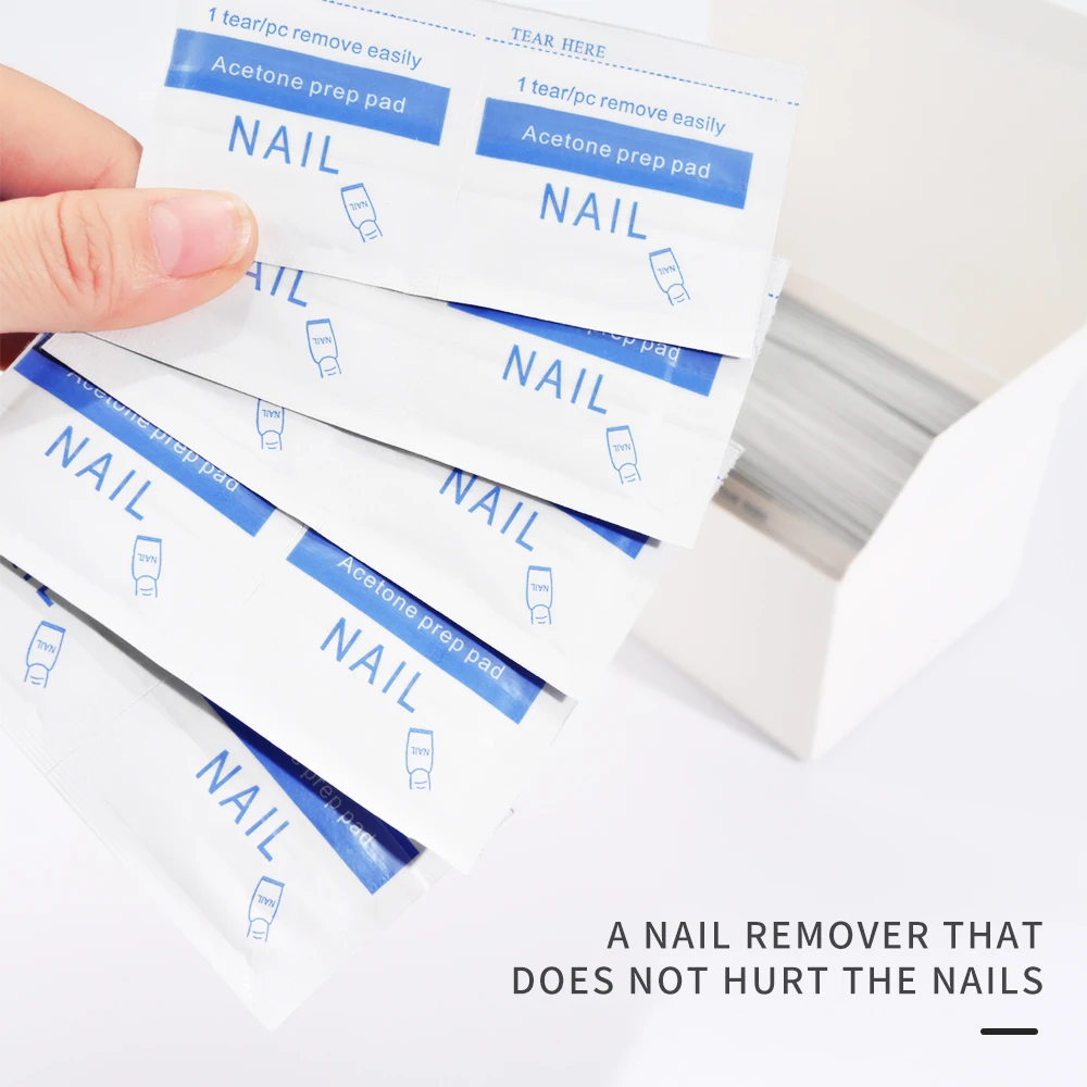 Lingettes Dissolvantes pour Verhéritage à Ongles, Tampon de relevés d'Acétone, Gel Enveloppé, Dissolvant, Outils de Manucure Ronds, 200 100 Pièces