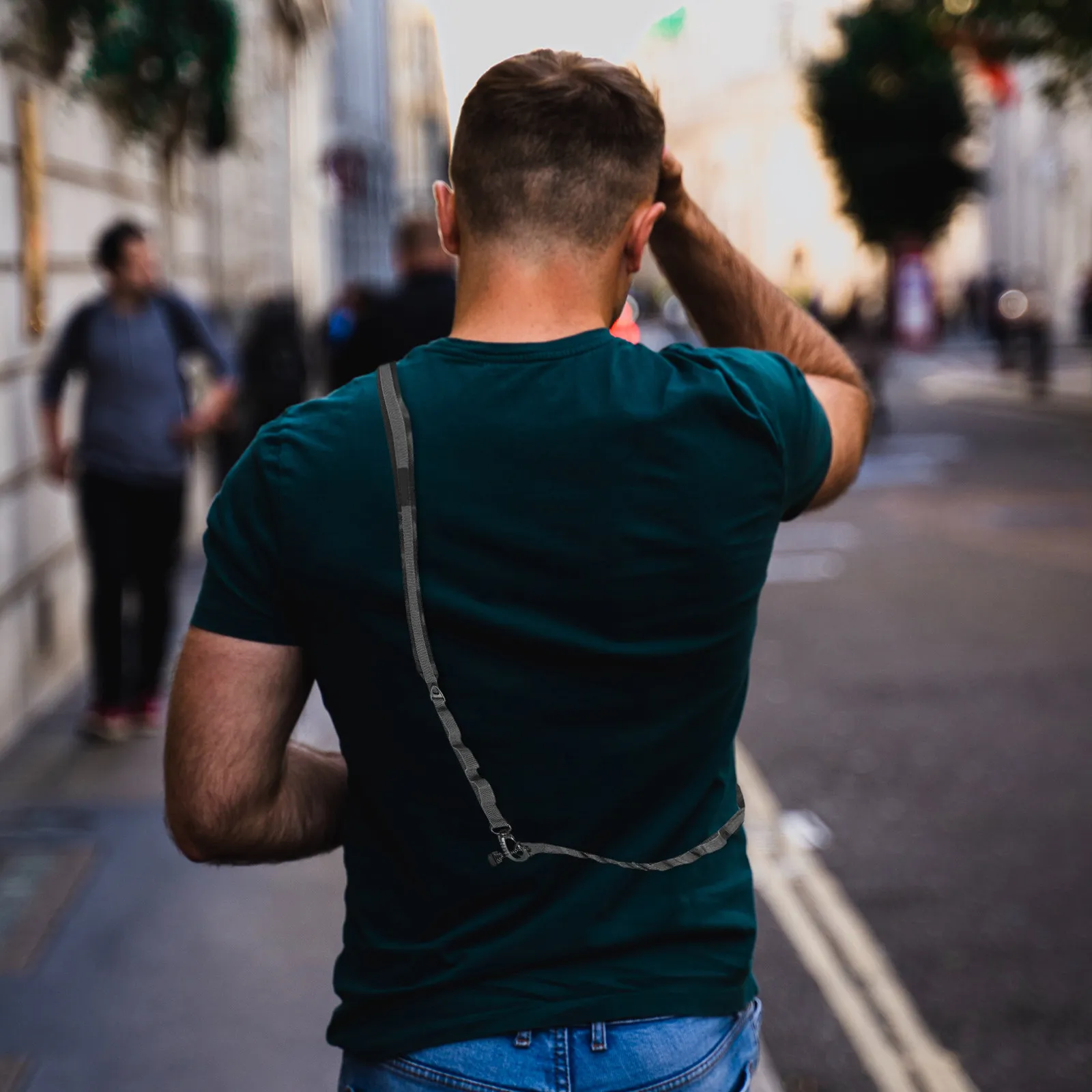 

Ремень-поводок для сумки через плечо для крупных собак, армейский зеленый, удобный