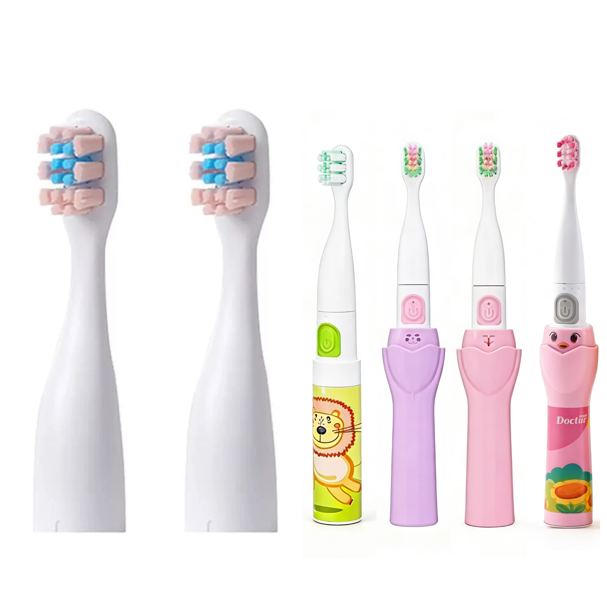 Kids Replacement Toothbrush Heads for VITAMMY Smile Kids Sonic Electric Toothbrush Accessories Nozzles Bristles