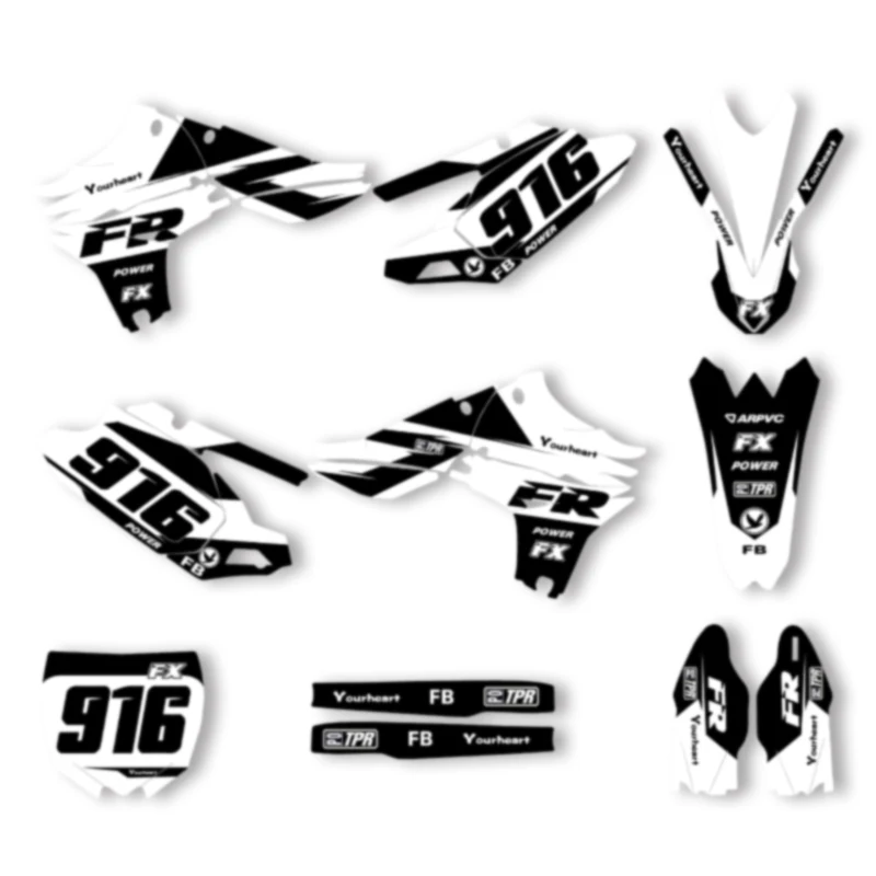

SPACE Custom Motorcycle Graphics Background Decal for YAMAHA YZF450 2010 2011 2012 2013 Stickers Kits 011